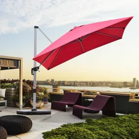 10ft Square Patio Umbrella - Burgundy