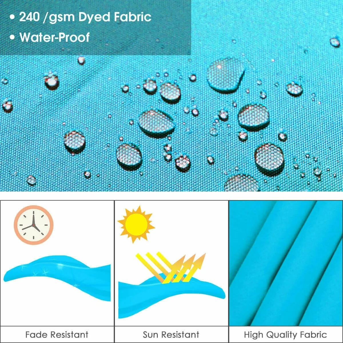 11ft Patio Offset Cantilever Umbrella - Blue
