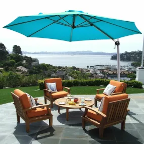 11ft Patio Offset Cantilever Umbrella - Blue
