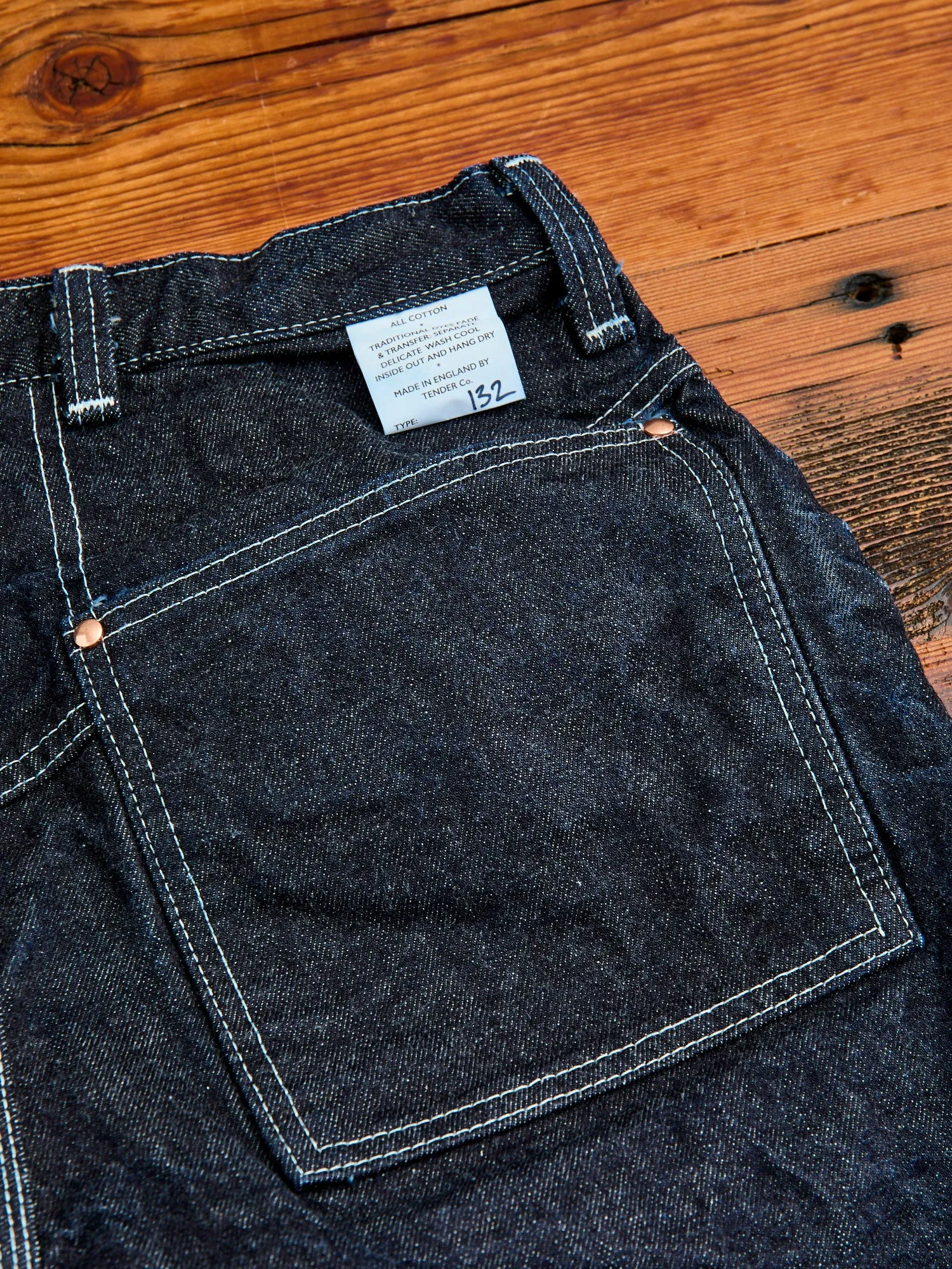 132 "Rinse One Wash" 16oz Selvedge Denim - Wide Fit