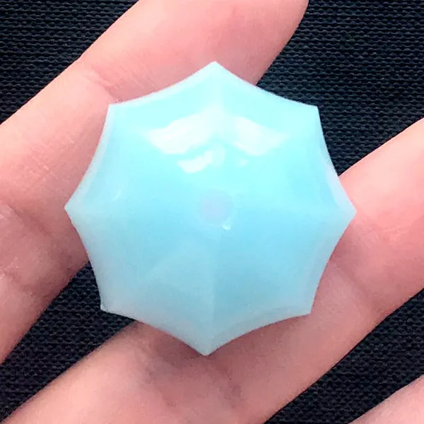 3D Umbrella Silicone Mold | Miniature Parasol Mold | Clear Soft Mold for UV Resin Art | Kawaii Craft Supplies (30mm x 32mm)