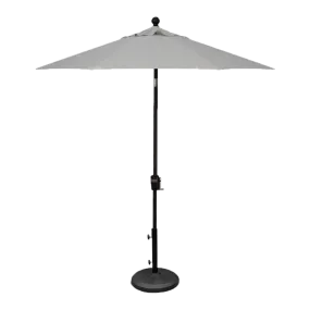 7.5' MARKET UMBRELLA, CAST SILVER