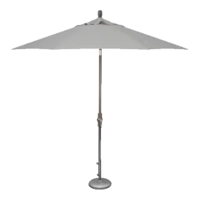 9' MARKET UMBRELLA, CAST SILVER