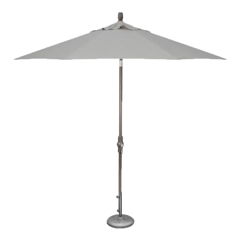 9' MARKET UMBRELLA, CAST SILVER