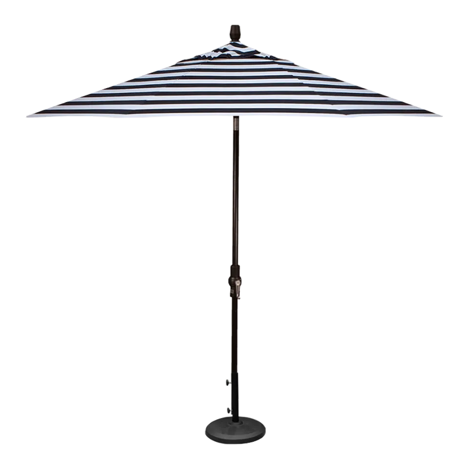 9' MARKET UMBRELLA, COAL STRIPE