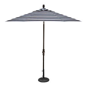 9' MARKET UMBRELLA, COAL STRIPE