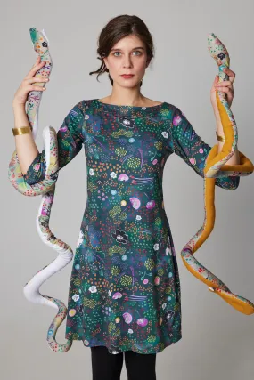 A-Line Dress - Night Garden