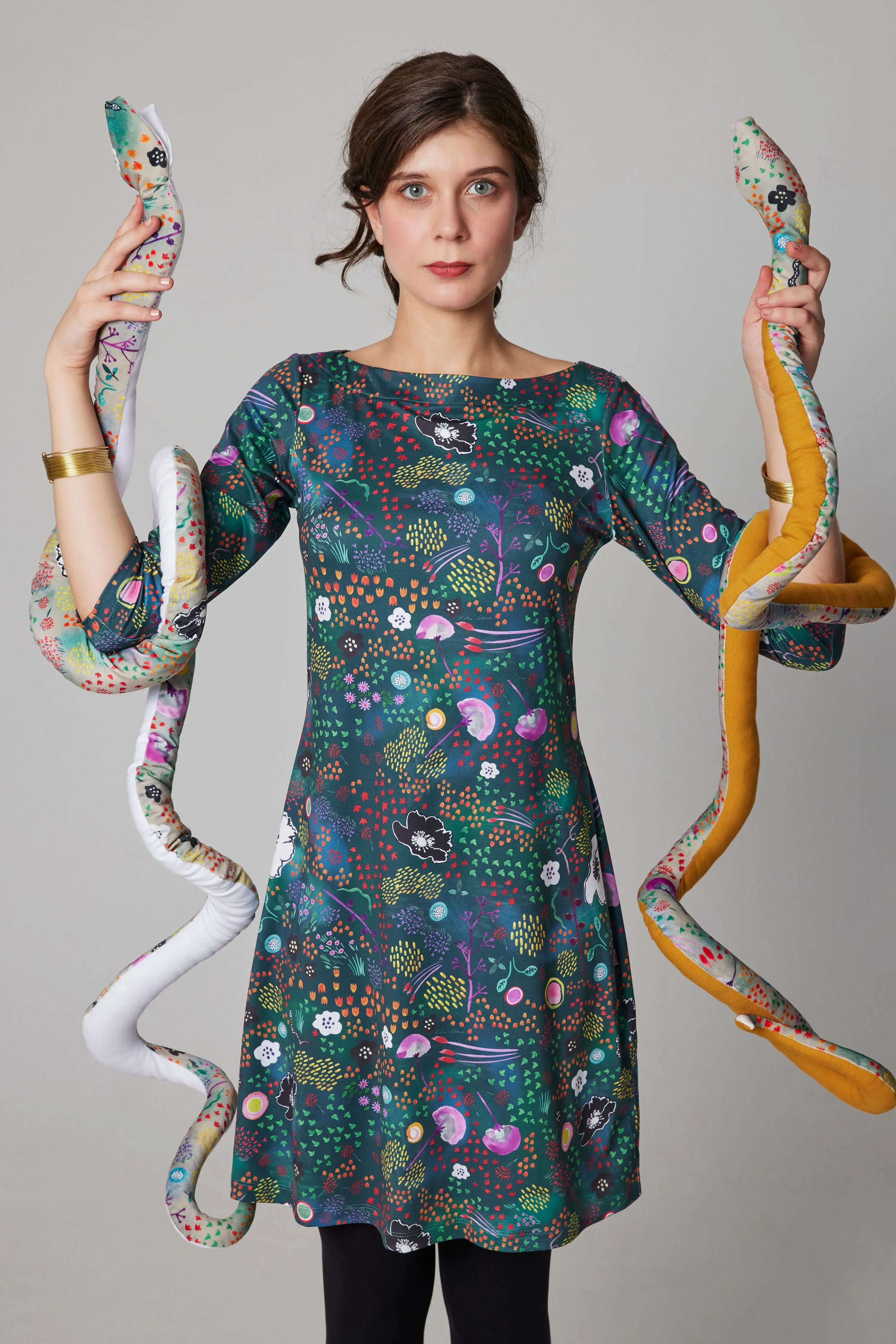 A-Line Dress - Night Garden