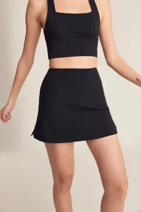 A-Line Skort in Black Sesame