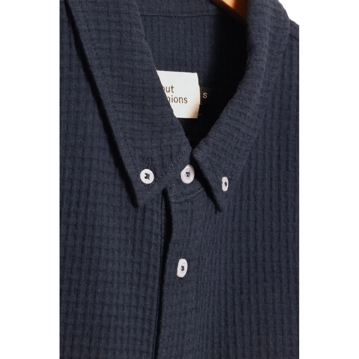About Companions Ken shirt eco crepe navy