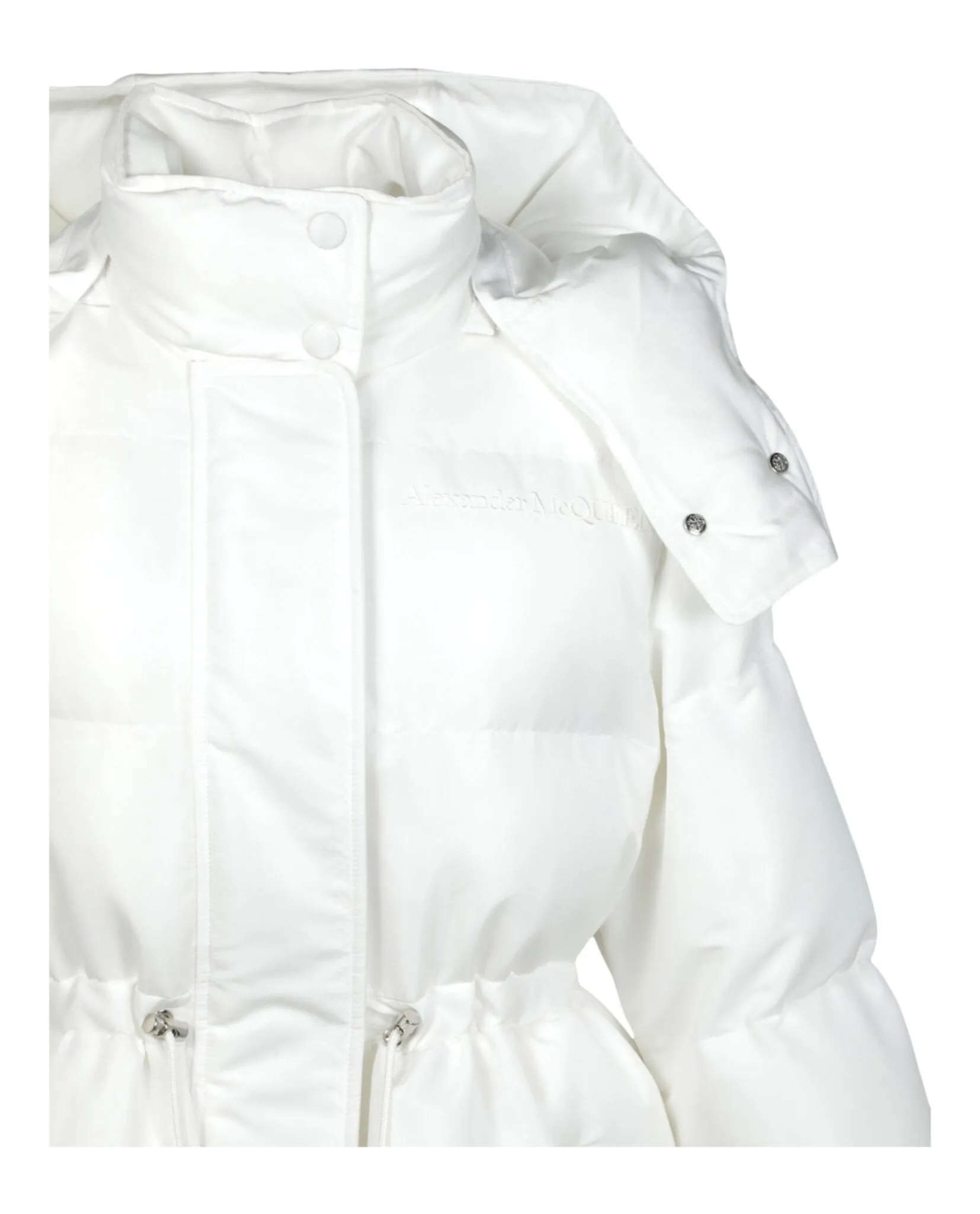 Stylish Alexander McQueen Womens Quilted Puffer Coat with Pockets for Winter Warmth