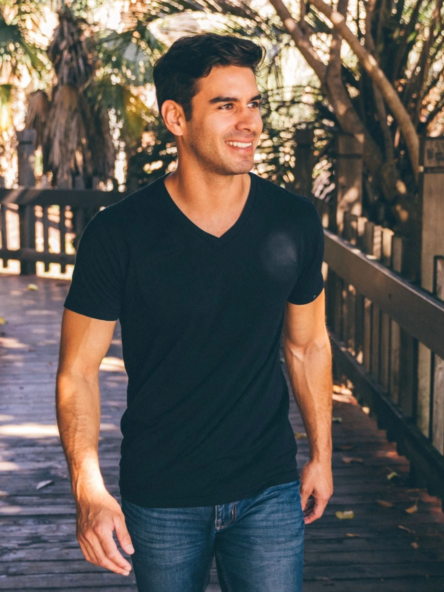 All Black V-Neck 10-Pack