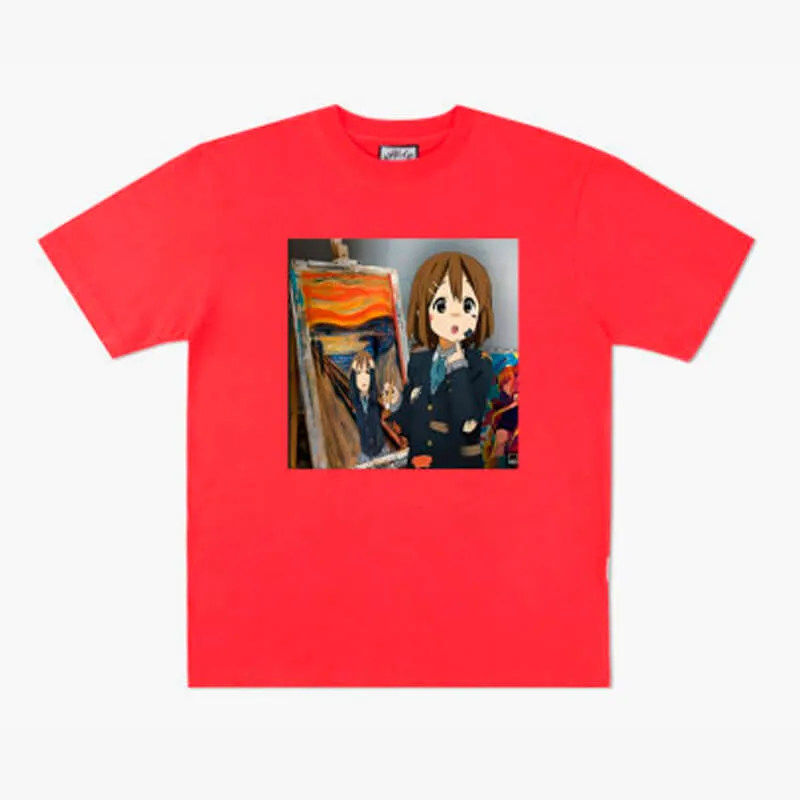Animecore K-On Yuri Scream Painting T-Shirt