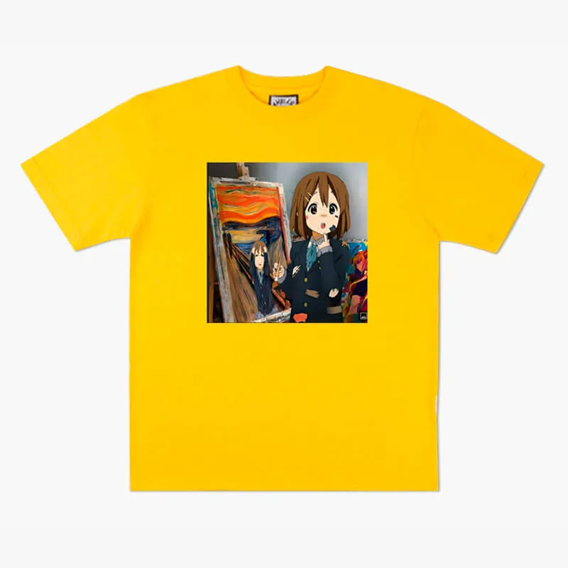 Animecore K-On Yuri Scream Painting T-Shirt
