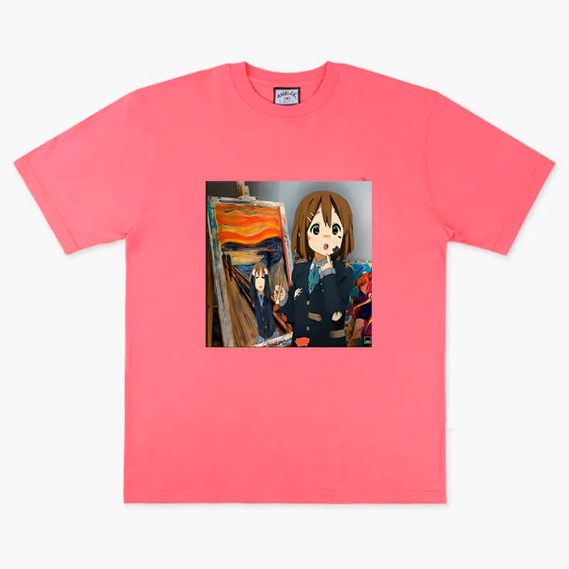Animecore K-On Yuri Scream Painting T-Shirt