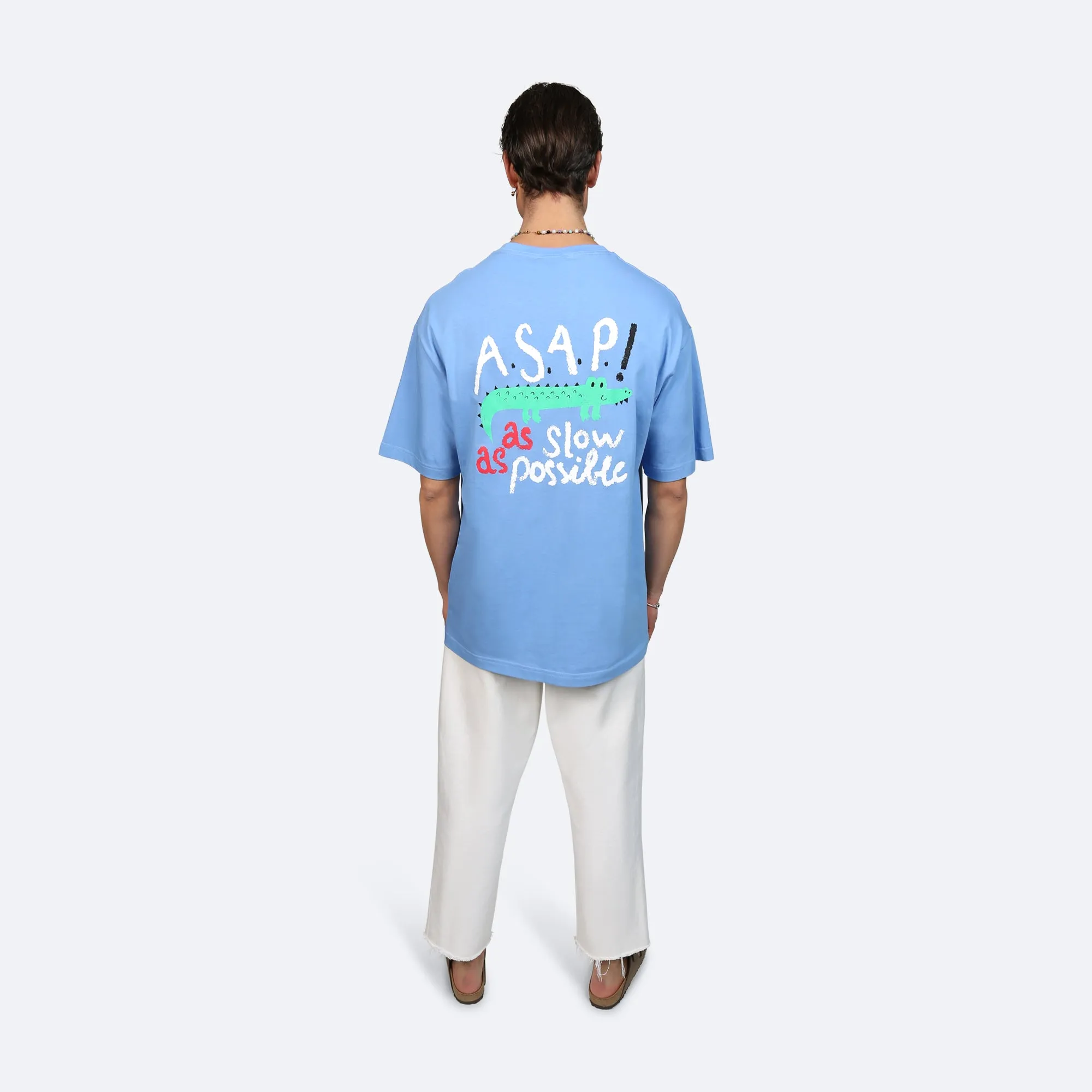 ASAP As slow as Possible T-Shirt - Light Blue