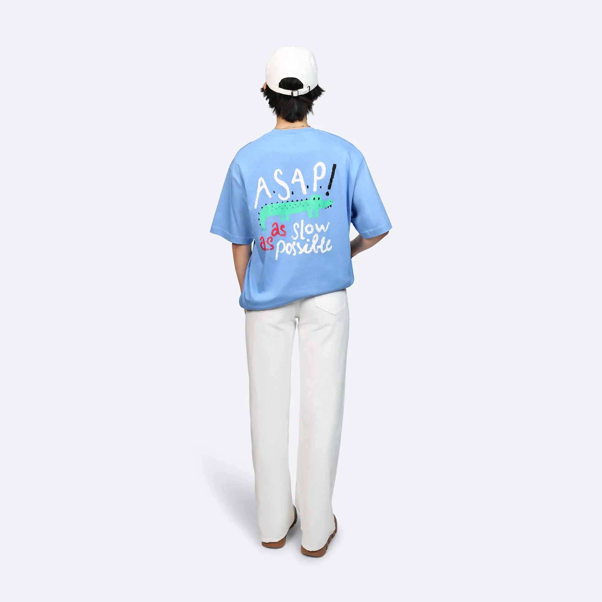 ASAP As slow as Possible T-Shirt - Light Blue