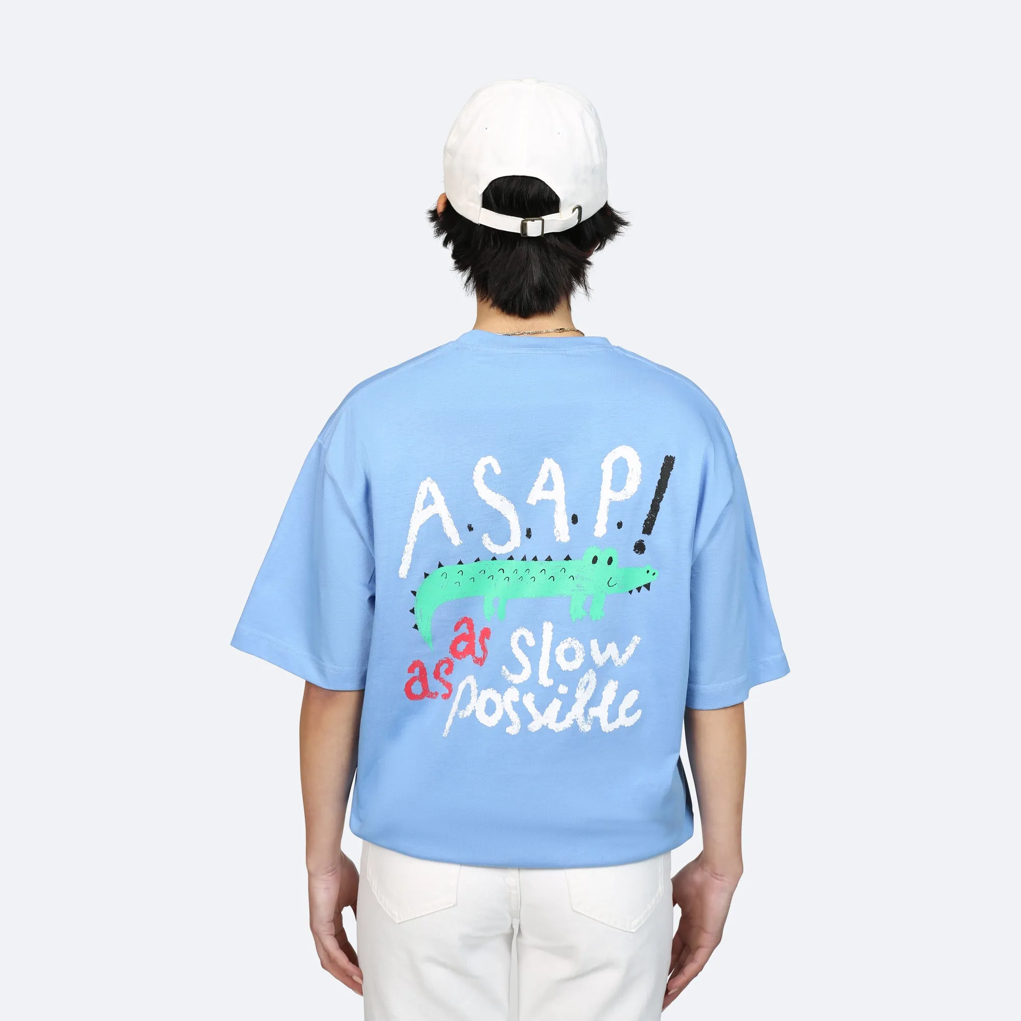 ASAP As slow as Possible T-Shirt - Light Blue