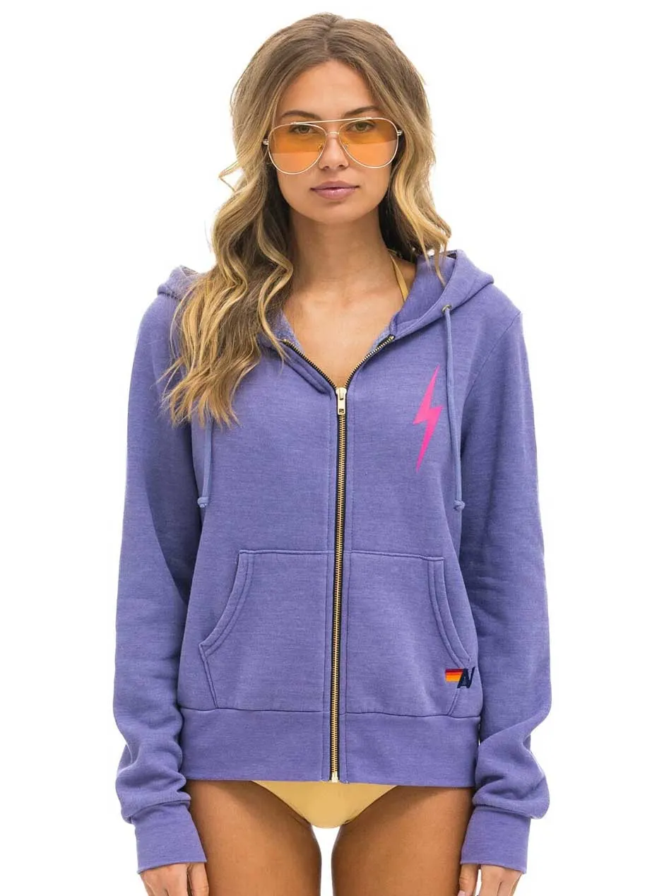 Aviator Nation Women's Bolt 2 Hoodie - Lavender Neon Pink