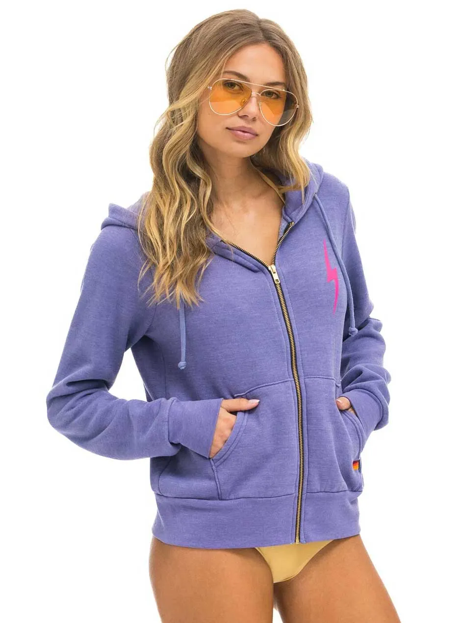 Aviator Nation Women's Bolt 2 Hoodie - Lavender Neon Pink