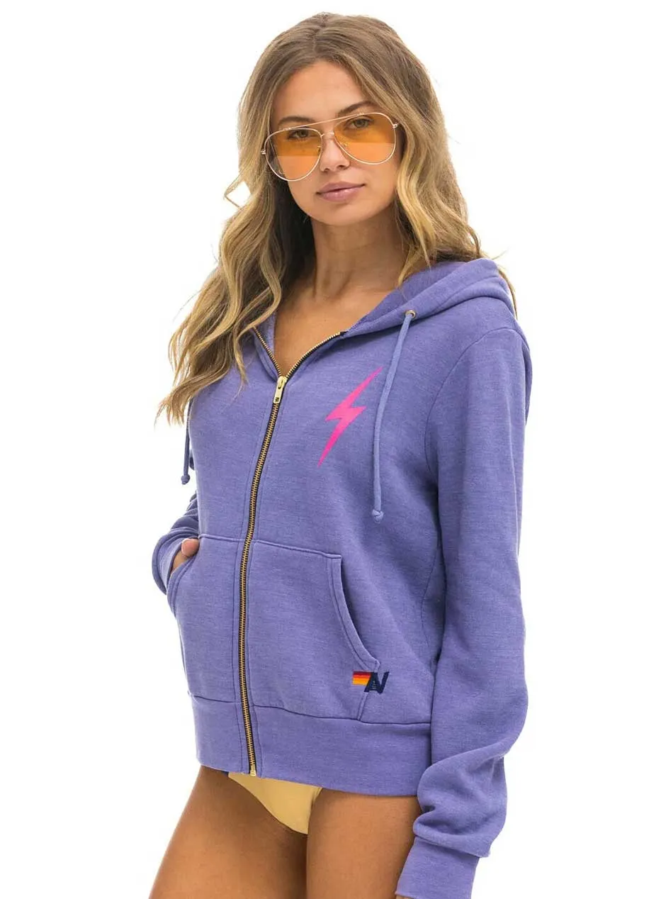 Aviator Nation Women's Bolt 2 Hoodie - Lavender Neon Pink