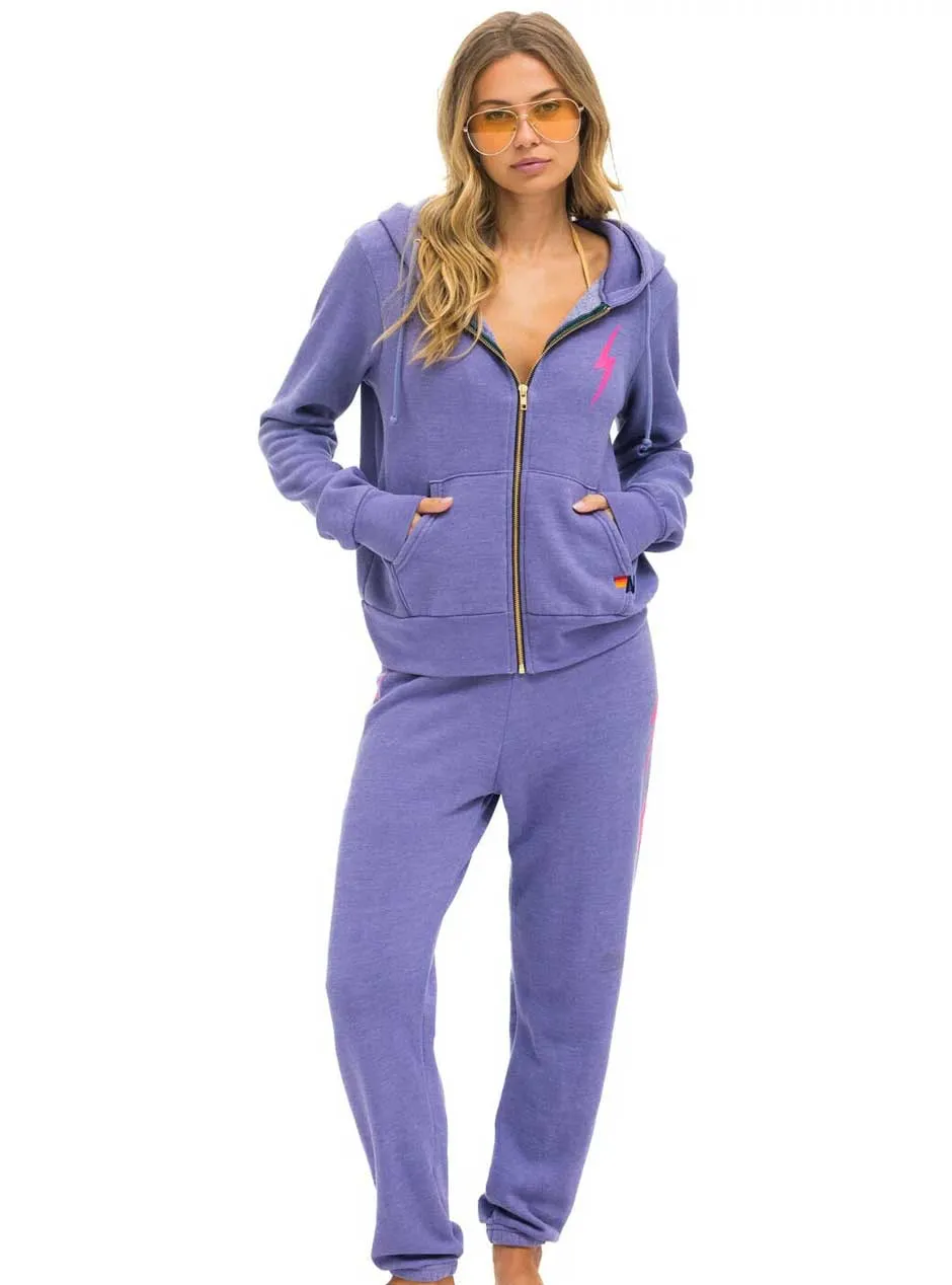 Aviator Nation Women's Bolt 2 Hoodie - Lavender Neon Pink