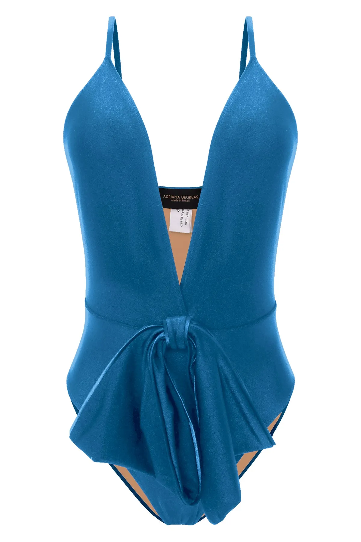Bain Couture Plunge Swimsuit With Bow