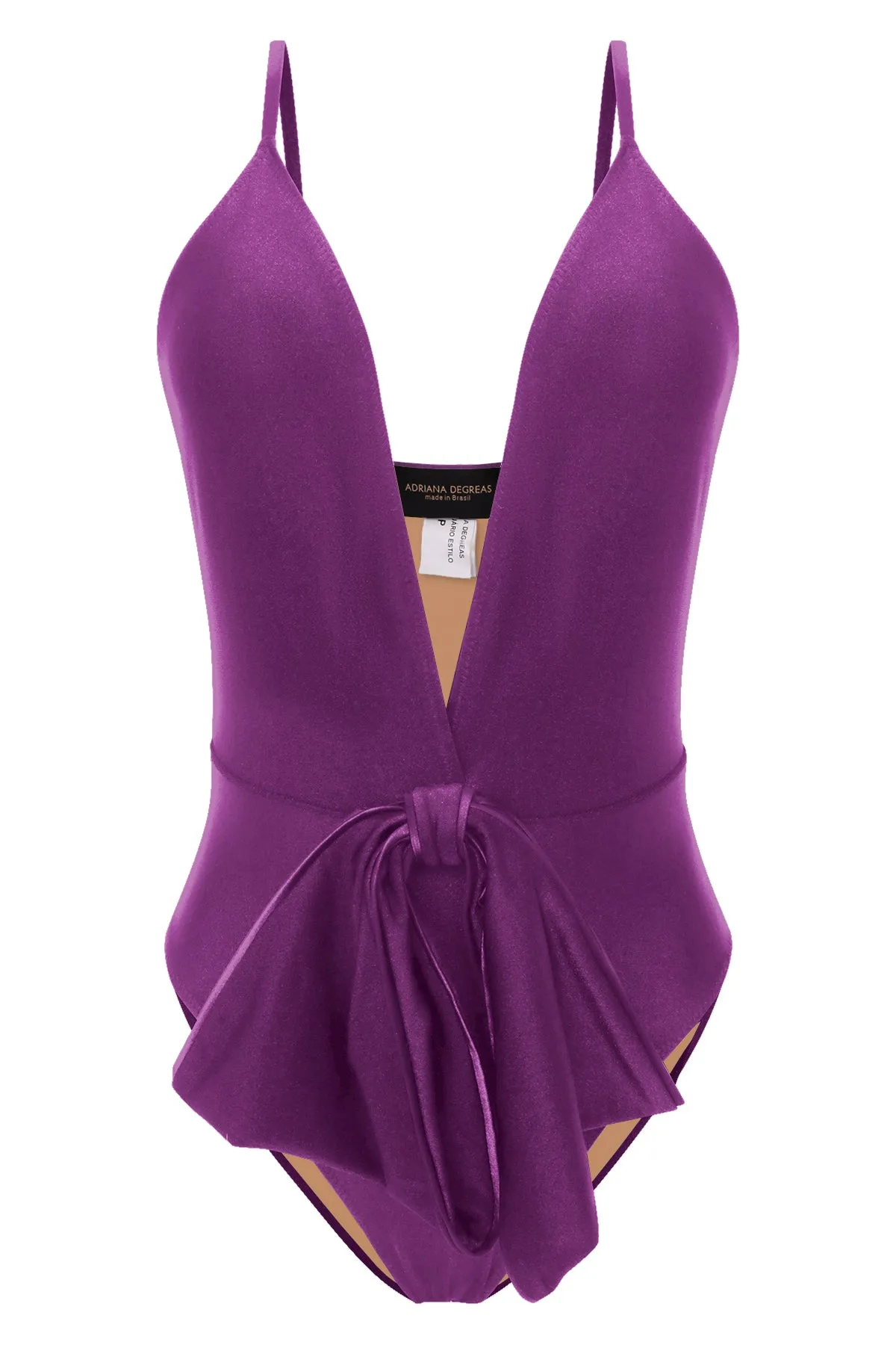 Bain Couture Plunge Swimsuit With Bow