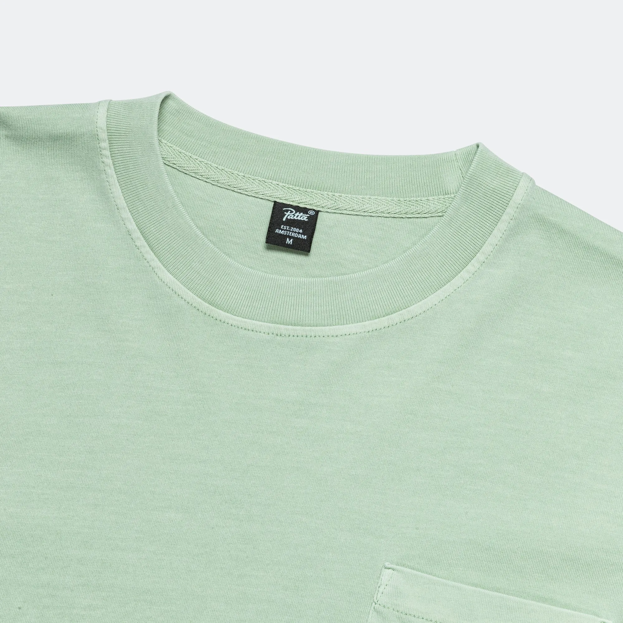 Basic Washed Pocket T-Shirt - Silt Green