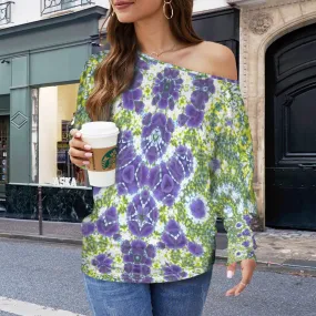 Batwing Long Sleeve Sweater Foxglove