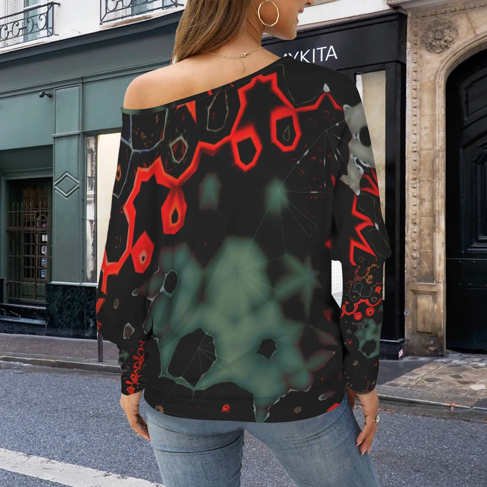 Batwing Long Sleeve Sweater Rusty Truck