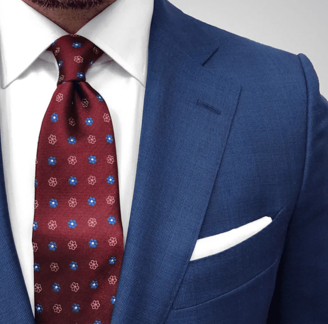 Berkshire Abstract Silk Tie, Burgundy / Blue