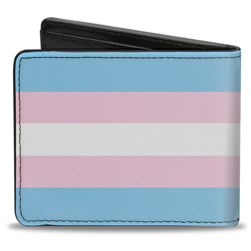 Bi-Fold Wallet - Flag Transgender Baby Blue Baby Pink White by Buckle-Down