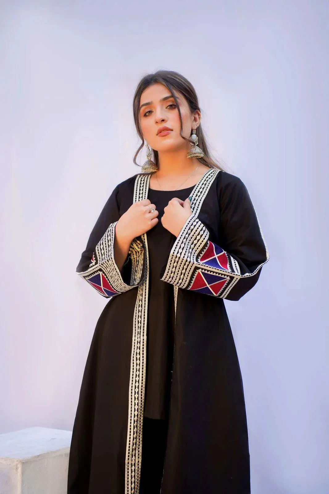 Black Cardigan suit