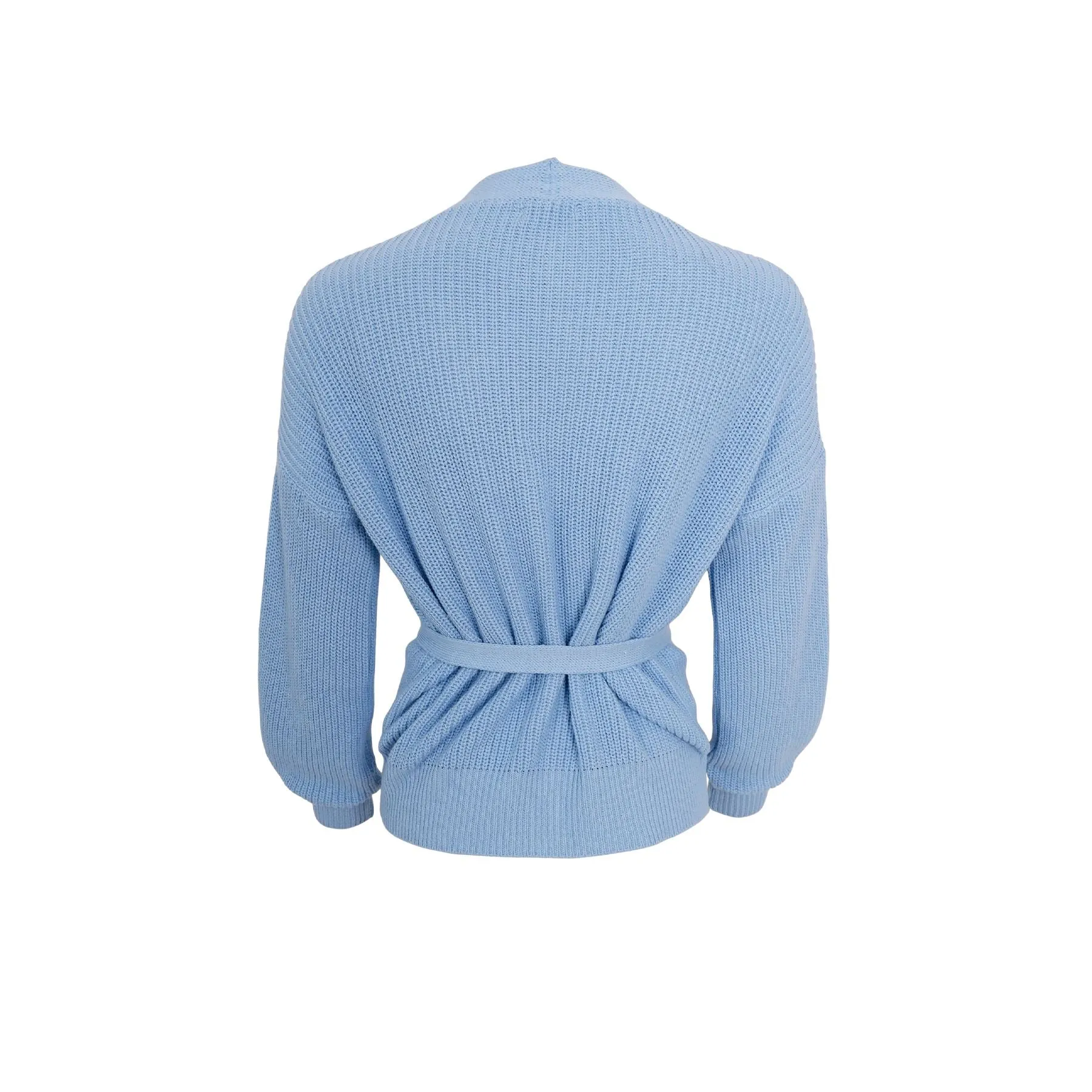 Black Colour - Bcfry Knit Cardigan - Sky Blue