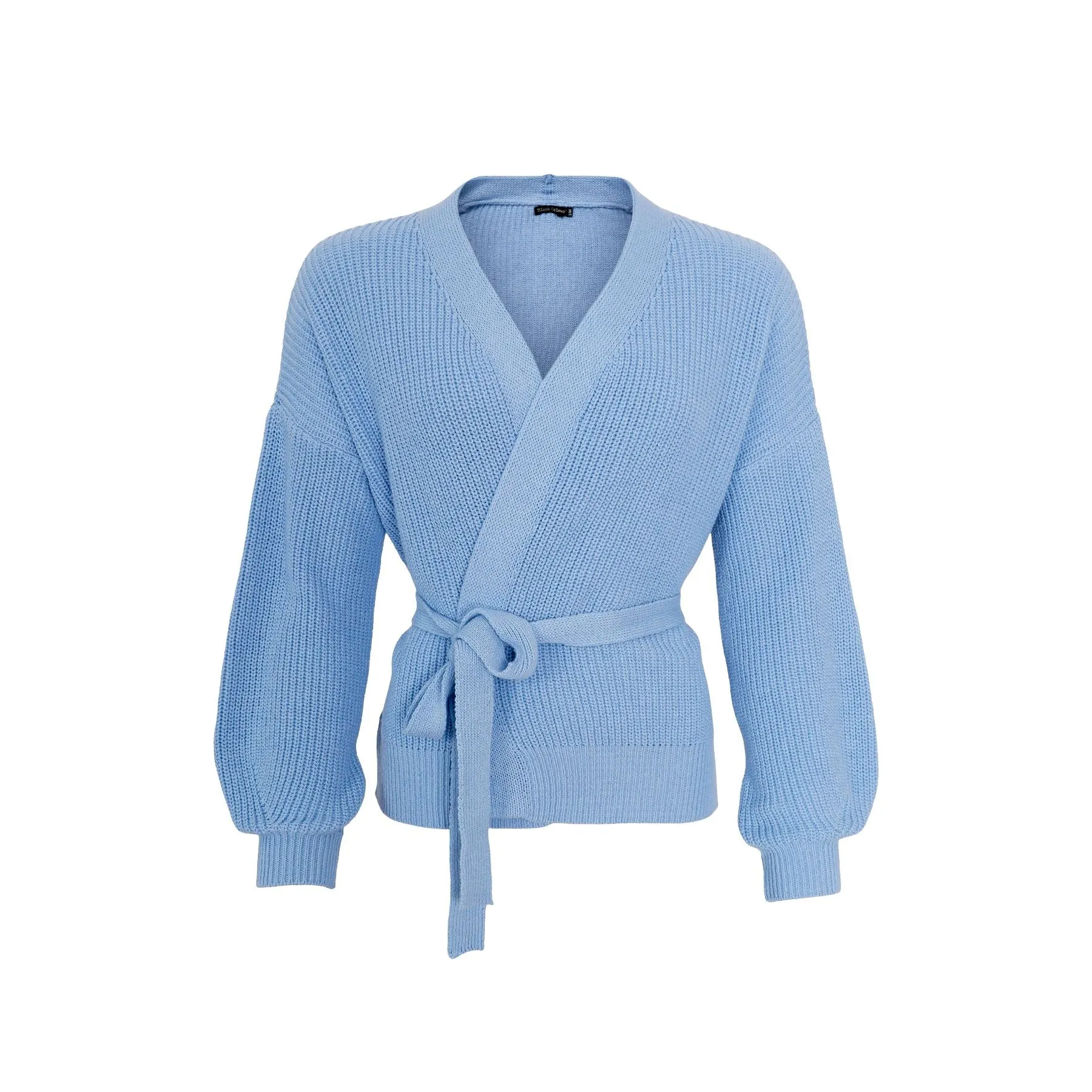 Black Colour - Bcfry Knit Cardigan - Sky Blue