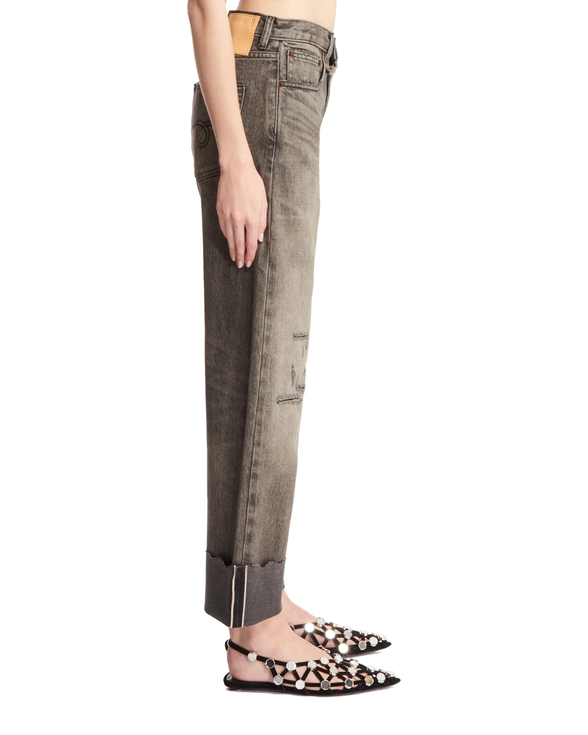Black Cuffed Romeo Jeans