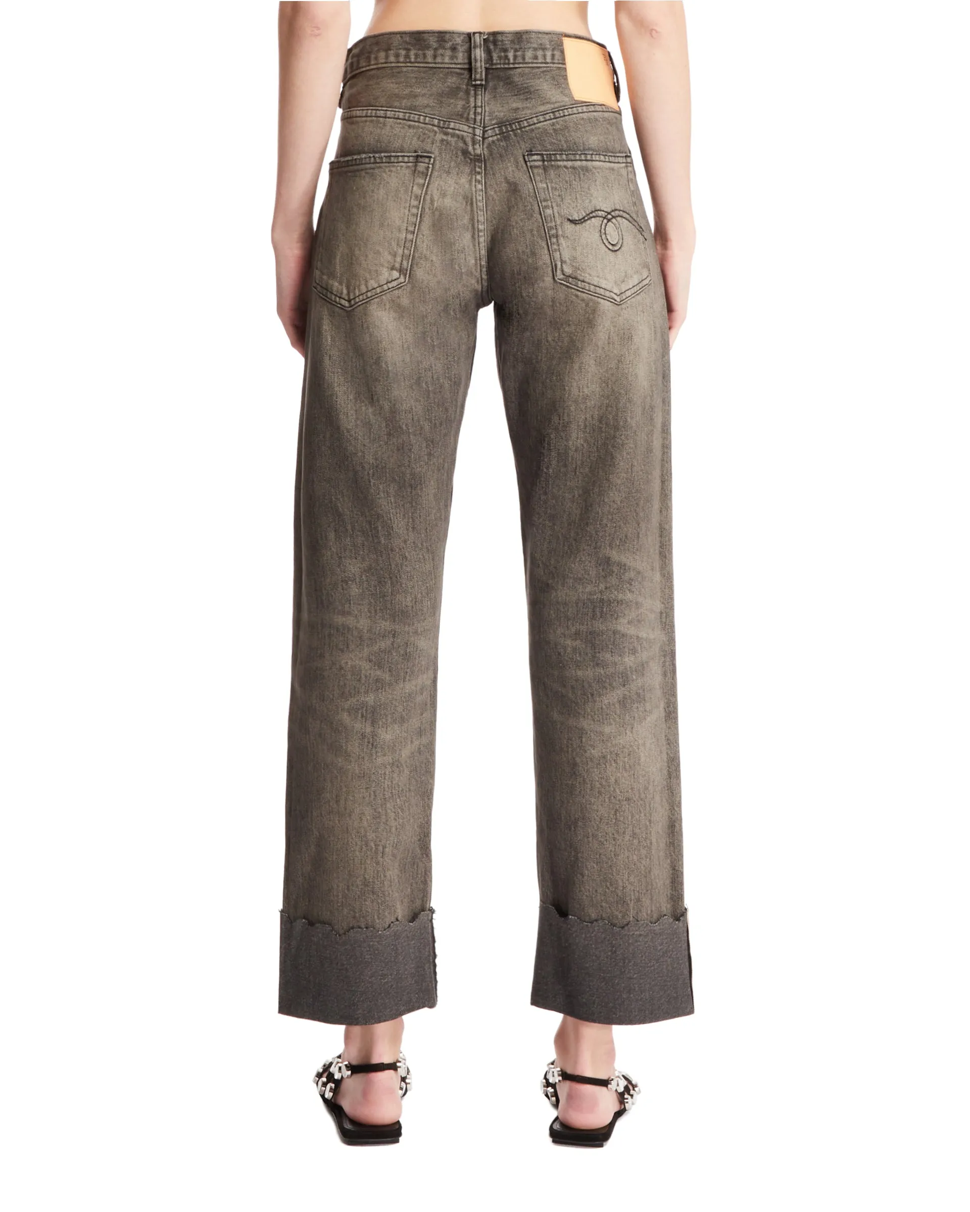 Black Cuffed Romeo Jeans