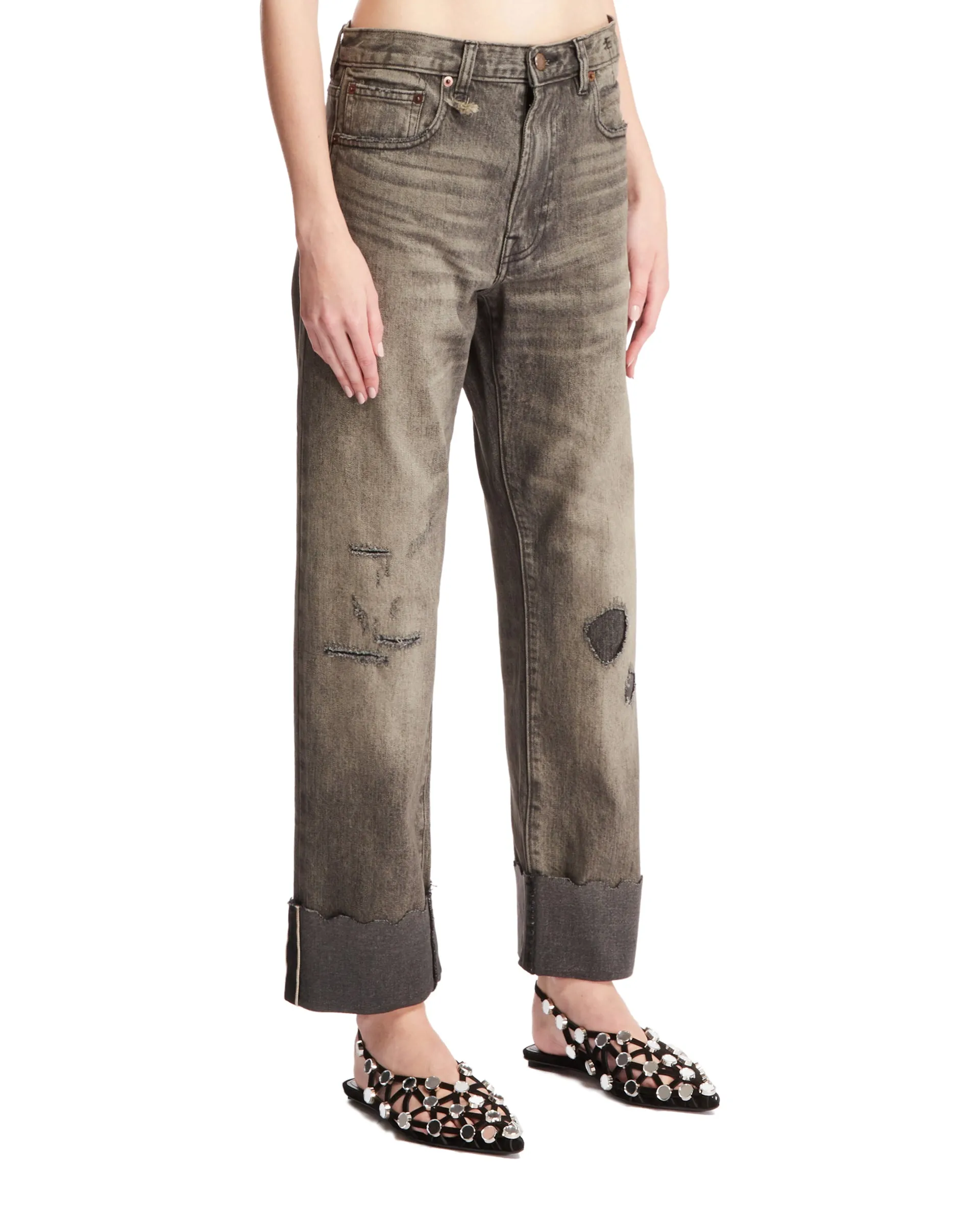 Black Cuffed Romeo Jeans