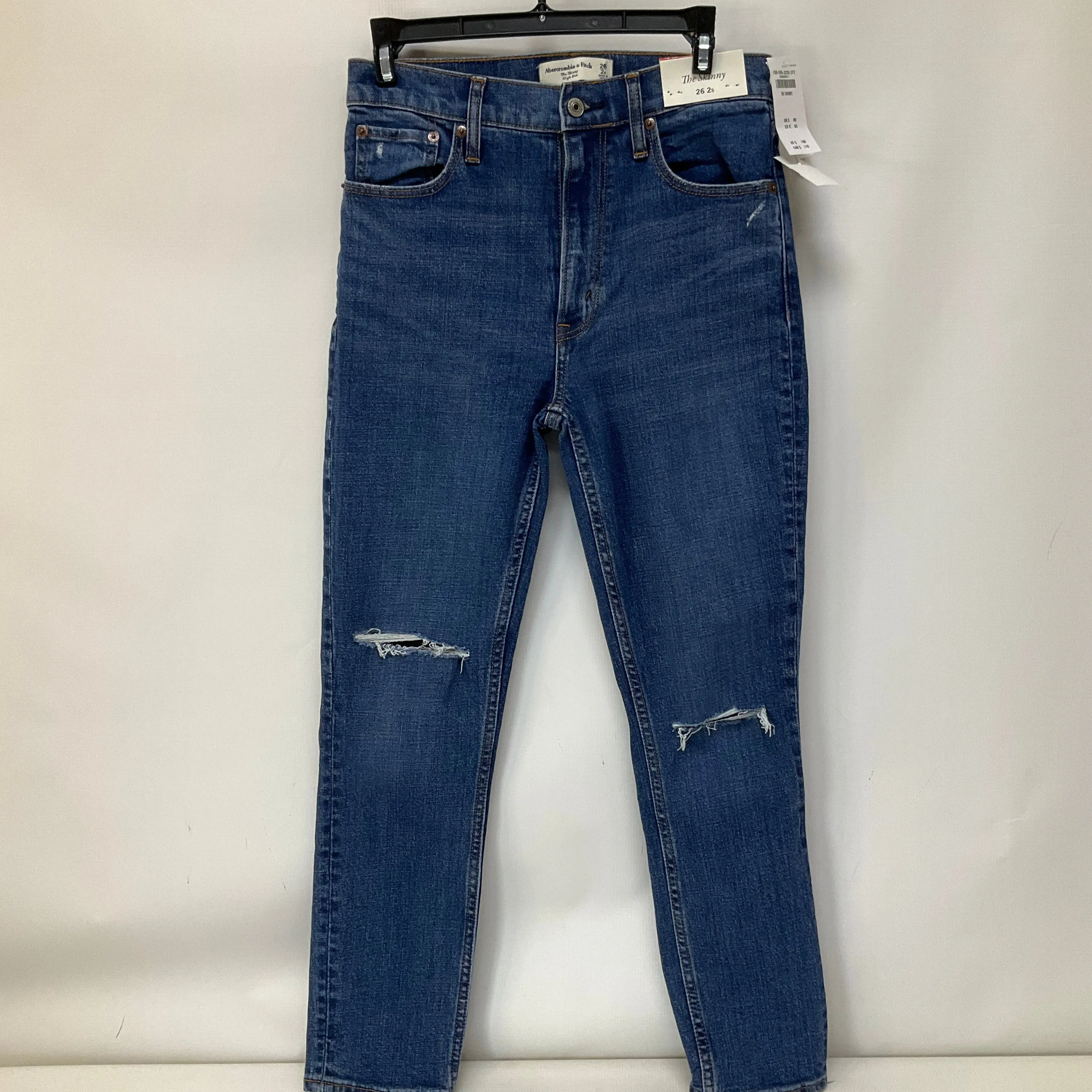 Blue Denim Jeans Skinny Abercrombie And Fitch, Size 2
