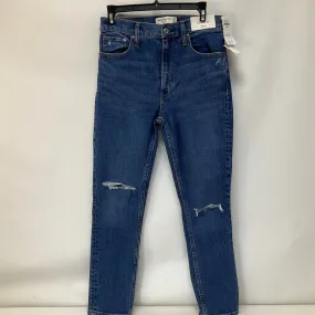 Blue Denim Jeans Skinny Abercrombie And Fitch, Size 2
