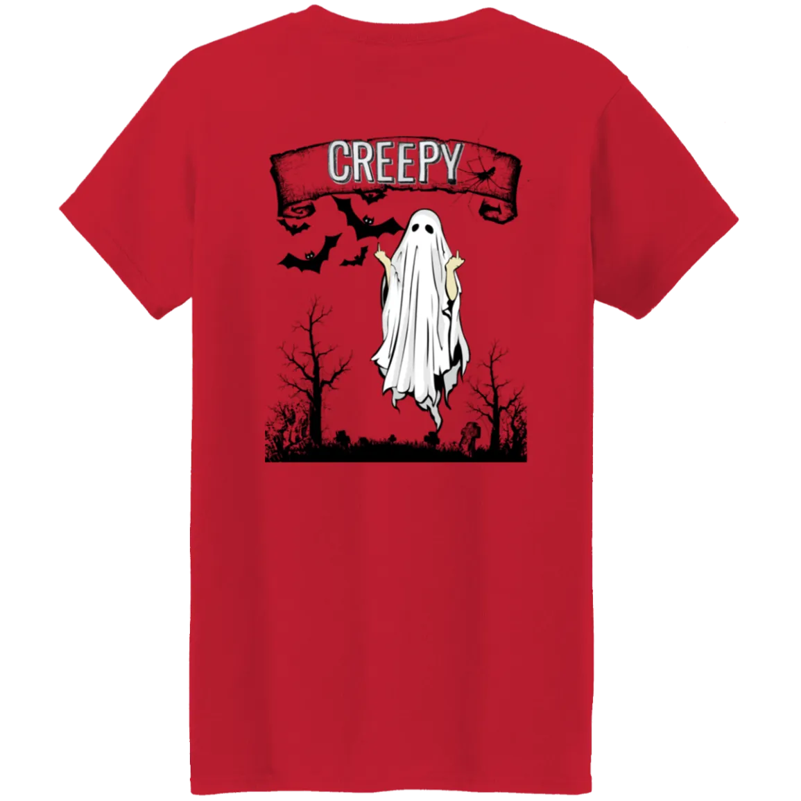 Boo Creepy Ladies T-Shirt