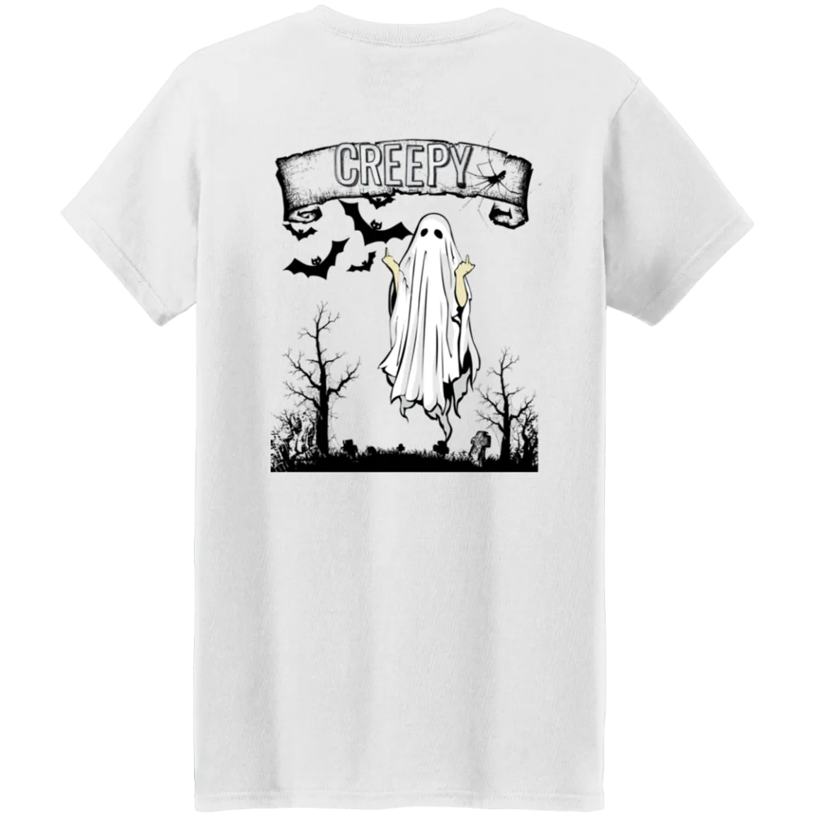 Boo Creepy Ladies T-Shirt