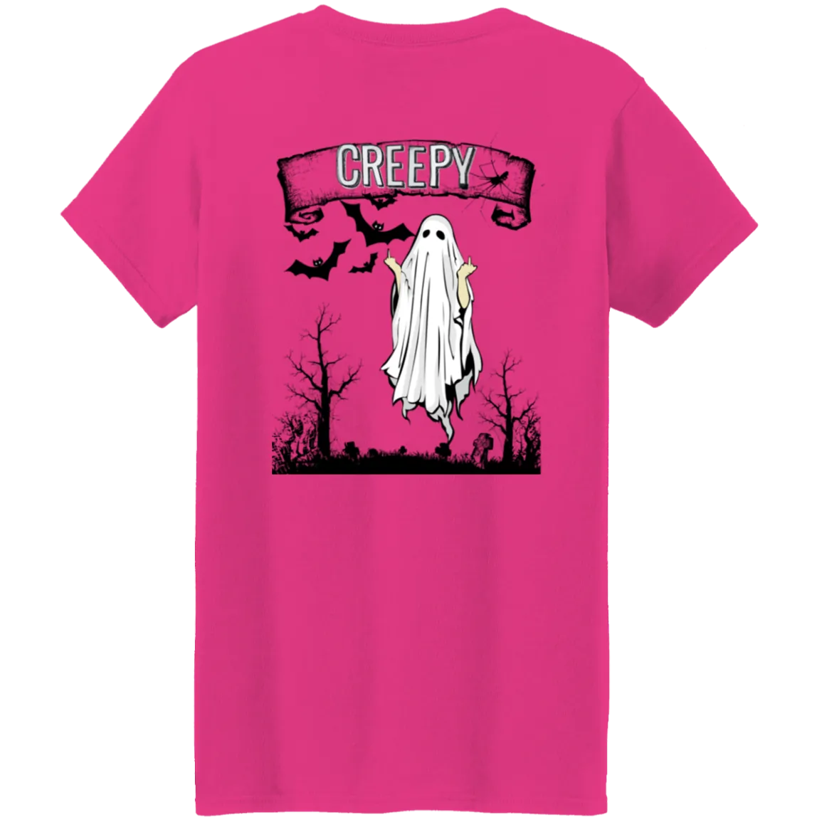 Boo Creepy Ladies T-Shirt