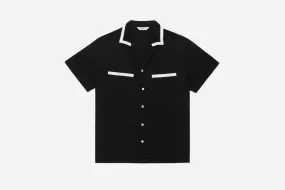 Bowling Shirt ~ Black Silk