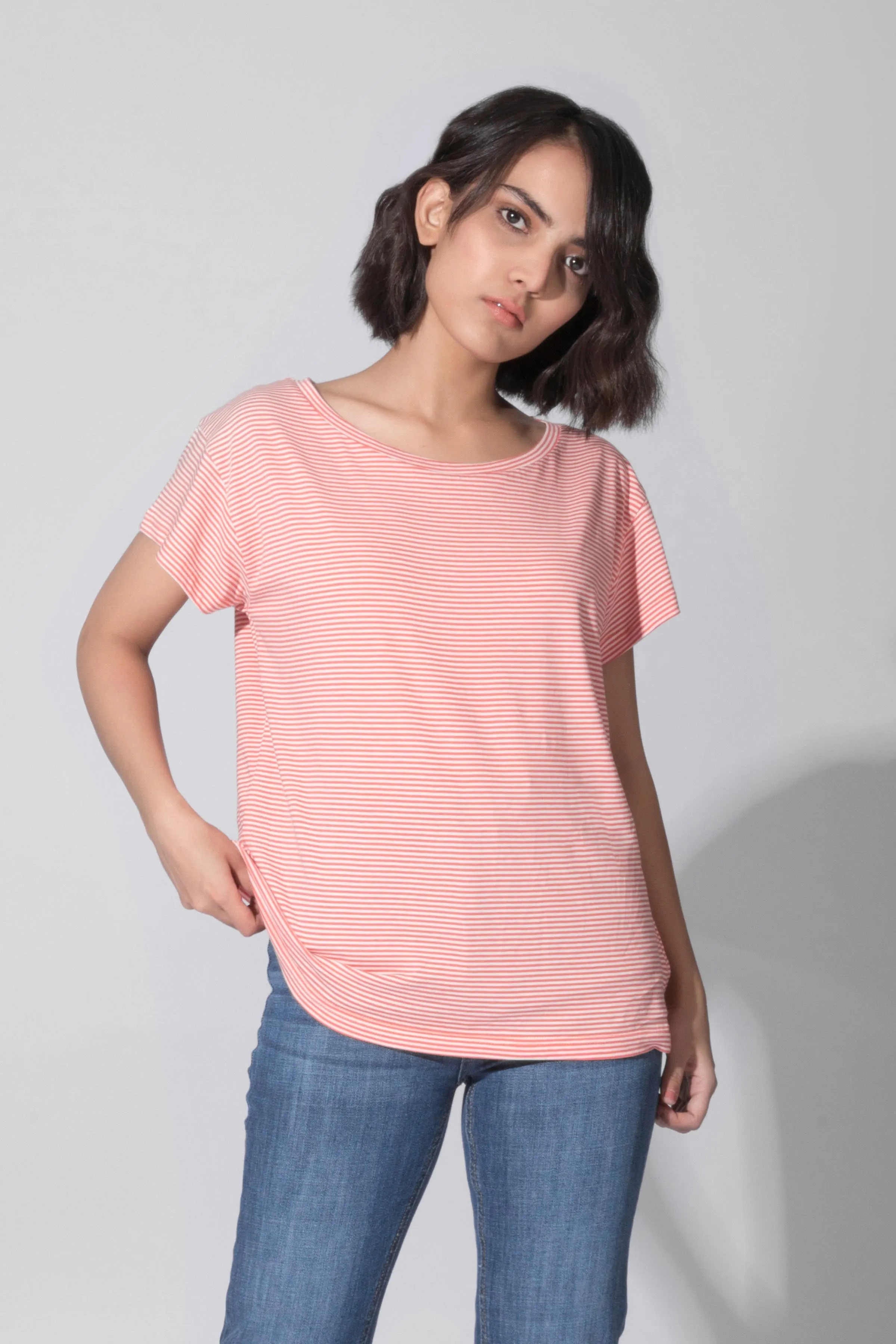 Boxy Stripe T-Shirt