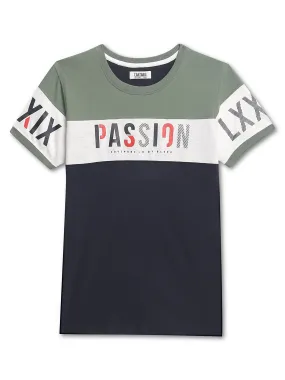Cantabil Boys Round Neck Green T-Shirt