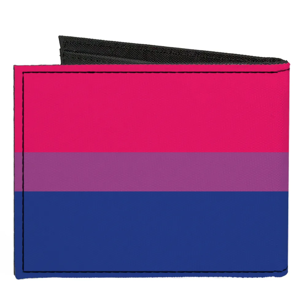Canvas Bi-Fold Wallet - Flag Bisexual Pink Purple Blue by Buckle-Down