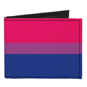 Canvas Bi-Fold Wallet - Flag Bisexual Pink Purple Blue by Buckle-Down