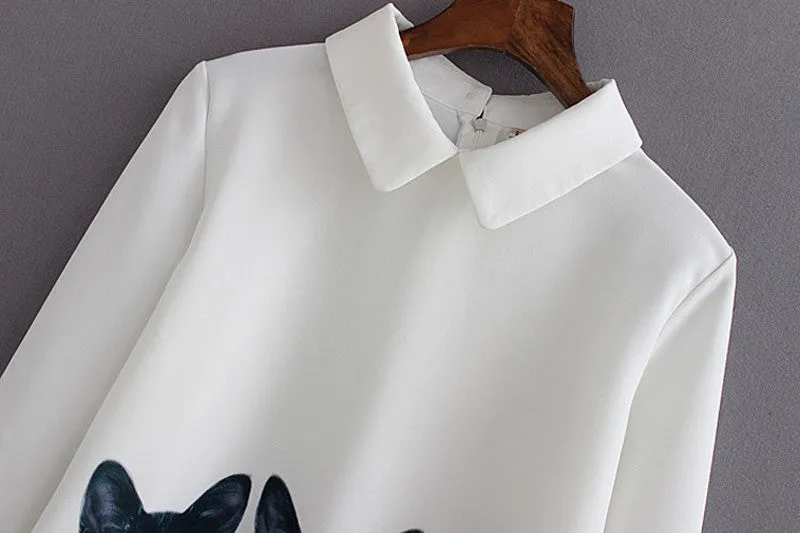 Cats Women's Chiffon Sleeve Shirts
